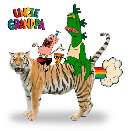 Дядя Деда / Uncle Grandpa / Сезон 1 / Серии 1-23, 25-52 из 52 (Билл Флорес / Bill Flores, Марк Боднар / Mark Bodnar) [2013-2015; мультсериал, комедия; DVB] Dub