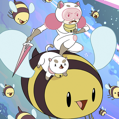 Бии и ПёсоКот / Bee and PuppyCat / Сезон: 1 / Серии: 4 из 9 + Pilot (Ларри Лэйчлитер, Кент Оcборн / Larry Leichliter, Kent Osborne) [2014, Анимация, Короткметражный, WEBRip 1080p] VO (Т.О Друзей) + Original + Rus Subs