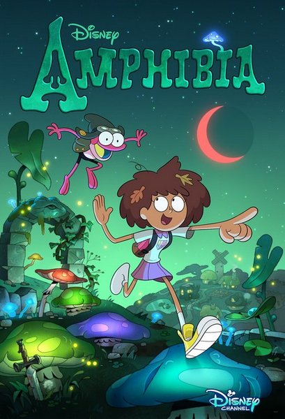 Амфибия / Amphibia / Сезон: 1 / Серии: 1-20 из 39 (Ким Роберсон, Дерек Кирк Ким, Берт Юн) [2019, США, мультфильм, фэнтези, комедия, приключения, WEB-DL 1080p] DUB (Невафильм) + Original + Sub (Eng)