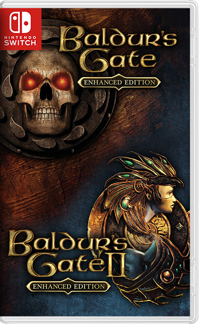 [Nintendo Switch] Baldur's Gate (Tales of the Sword Coast, Siege of Dragonspear, The Black Pits) / Baldur's Gate II (Shadows of Amn, Throne of Bhaal, The Black Pits II Gladiators of Thay): Enhanced Editions [NSZ][RUS (Mod.)/Multi9]