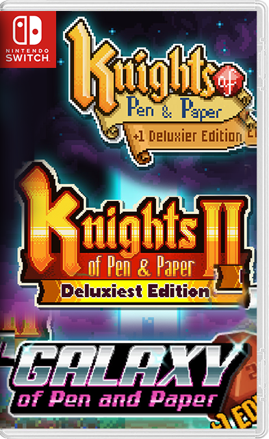 [Nintendo Switch] Pen and Paper Games Bundle: Knights of Pen and Paper 1 + 2 / Galaxy of Pen & Paper [NSZ][RUS (Mod.)/ENG]