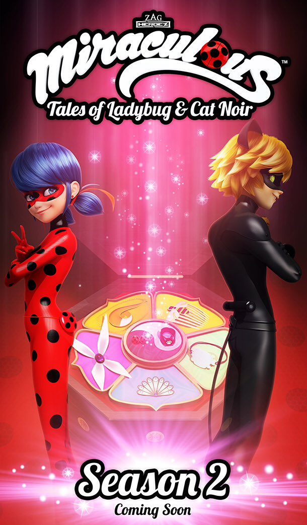 Леди Баг и Супер-Кот 2 / Miraculous: Tales of Ladybug and Cat Noir 2 / Сезон: сезон 2 / Серии: серия 1 из 26 из 26 (Thomas Astruc / Томас Аструк) [2017, Франция, мультсериал, детский, семейный, приключения, WEBRip] Rus Sub