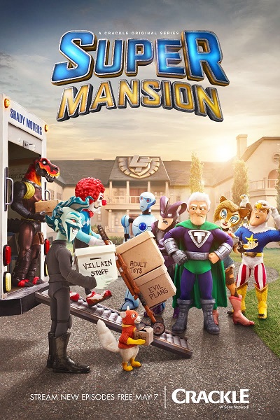 СуперОсобняк / SuperMansion / Сезон: 3 / Серии: 1-21 из 21 (Метью Синрайк, Зеб Уэллс / Matthew Senreich, Zeb Wells) [2018-2019, США, комедия, WEB-DL 1080p] MVO (2x2) + Original + Sub (Eng)