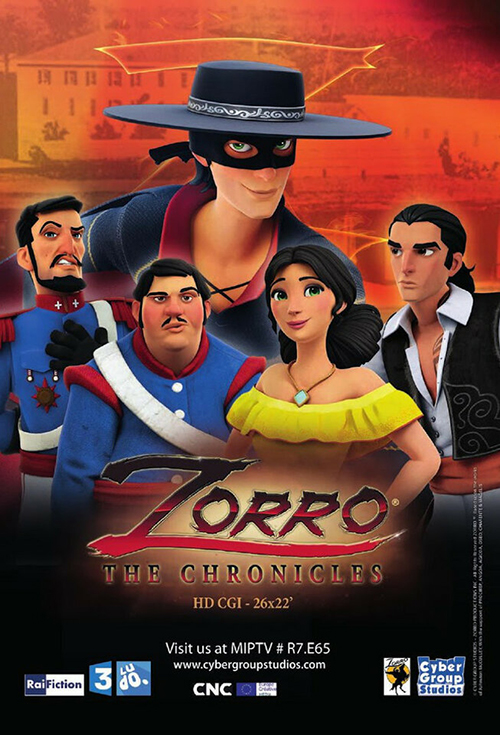 Хроники Зорро / Zorro the Chronicles / Сезон: 1 / Серии: 26 из 26 (Оливье Леларду) [2015, Канада, комедия, приключения, семейный, WEB-DL 1080p] MVO