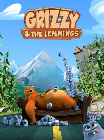 Гриззи и лемминги / Grizzy and the Lemmings / Сезон: 1-2 / Серии: 156 из 156 (Виктор-Эммануэль Мулен / Victor-Emmanuel Moulin) [2017-2018, Франция, мультсериал, комедия, семейный, WEBRip]