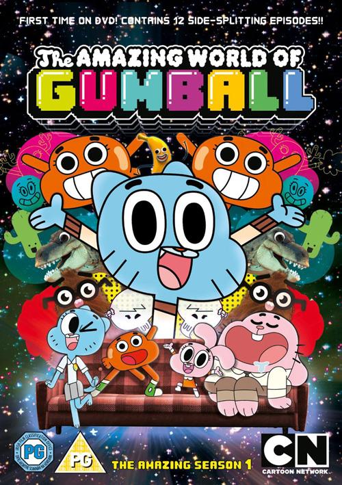 Удивительный мир Гамбола / The Amazing World of Gumball / Сезон: 1 / Серии: 14 из 36 ( Мик Грейвз / Антуан Перез / Ричард Оверолл ) [2011, Великобритания, Ирландия, США, фэнтези, комедия, приключения, семейный, HDRip] MVO