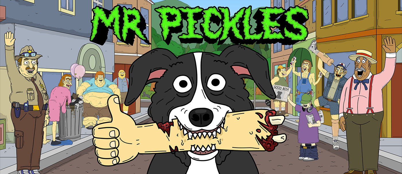 Мистер Пиклз / Mr. Pickles / Сезон: 4 / Серии: пилот-10 из 32 [2013, США, Мультфильм, Комедия, Черный юмор, TVRip] MVO