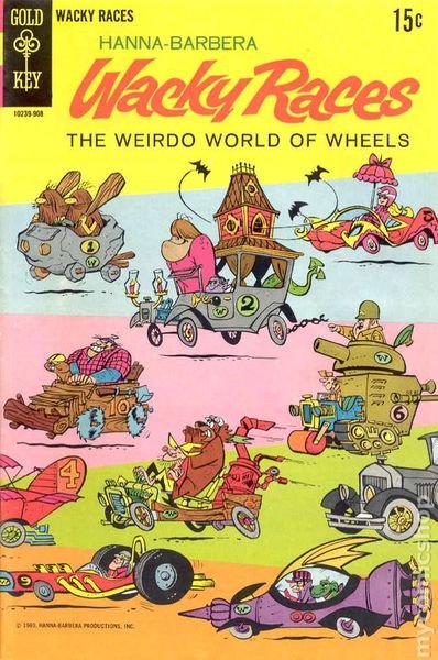 Сумасшедшие гонки / Wacky Races / Сезон: 1 / Серии: 6 из 17 (Джозеф Барбера / Joseph Barbera, Уильям Ханна / William Hanna) [1968, США, анимация, VHSRip] AVO (Антон Алексеев)