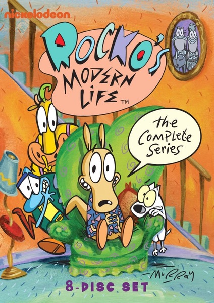 Новая жизнь Рокко / Кенгуренок Рокко / Rocko's Modern Life / Сезон: 1-4 / Серии: 52 из 52 (Джо Мюррэй) [1993-1996, США, мультфильм, комедия, DVDRip-AVC] Dub (Nickelodeon)