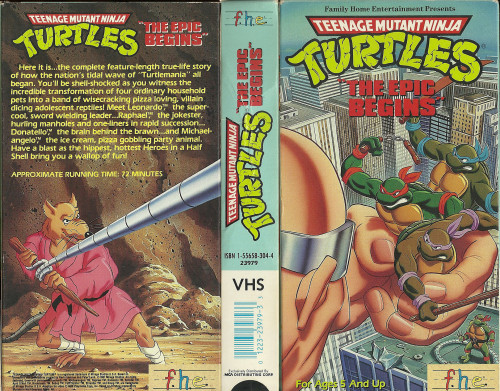 Черепашки Мутанты Ниндзя: Приключения начинаются / Teenage Mutant Ninja Turtles: The Epic Begins / How It All Began (Йошикатсу Касаи / Yoshikatsu Kasai) [1987, США, анимация, приключения, фантастика, комедия, PAL DVDRemux]