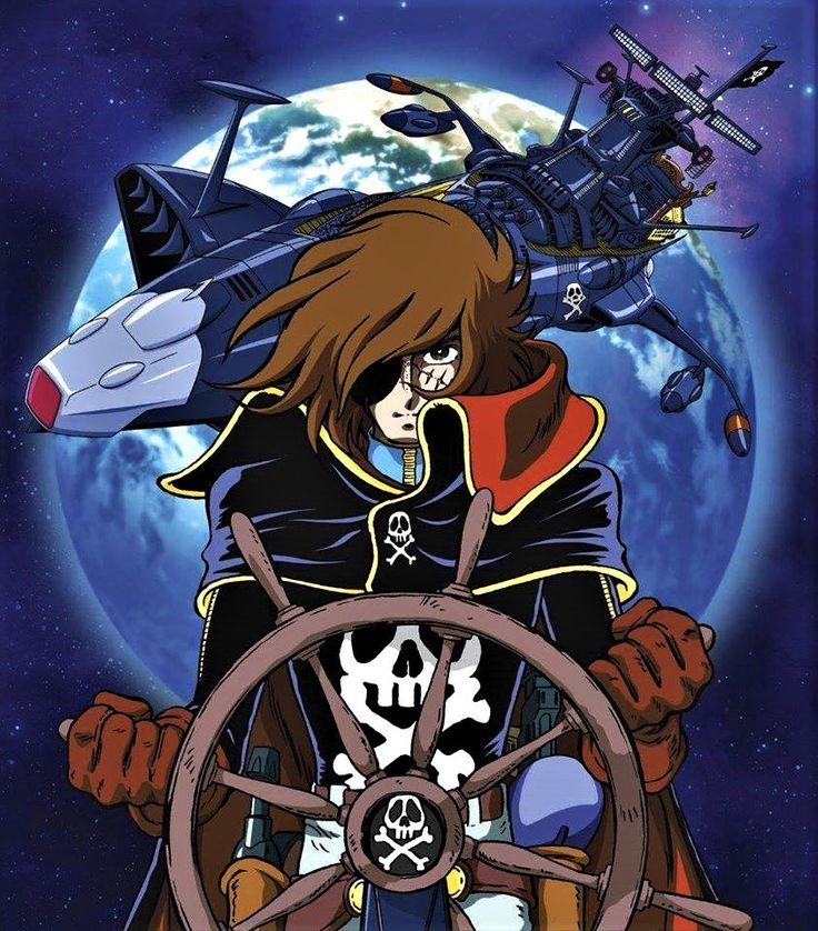 Космический пират капитан Харлок / Uchuu Kaizoku Captain Harlock / 宇宙海賊キャプテンハーロック / Captain Harlock [TV] [Без хардсаба] [JAP, Sub] [1978, приключения, фантастика, драма, DVDRip]