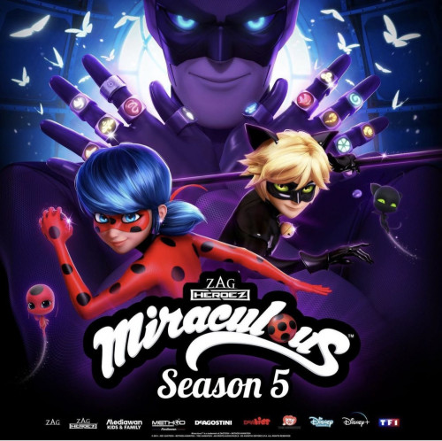 Леди Баг и Супер-Кот / Miraculous: Tales of Ladybug & Cat Noir / Сезон 5 / Серии: 1-15 из 27 (Томас Астрюк / Thomas Astruc) [2022, Франция, Южная Корея, детский, семейный, фантастика, WEB-DLRip] Дубляж ТВ3