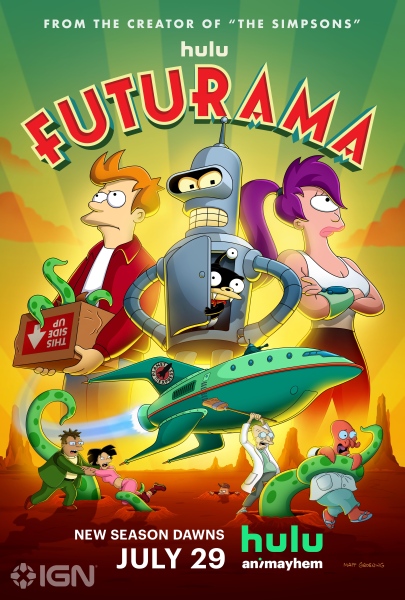 Футурама / Futurama / Сезон: 9 / Серии: 5 из 10 (Мэтт Грейнинг / Matt Groening) [2024, США, фантастика, анимация, WEB-DL 2160p] AVO (Dr.Lemon) + Original + Sub (Rus, Eng)