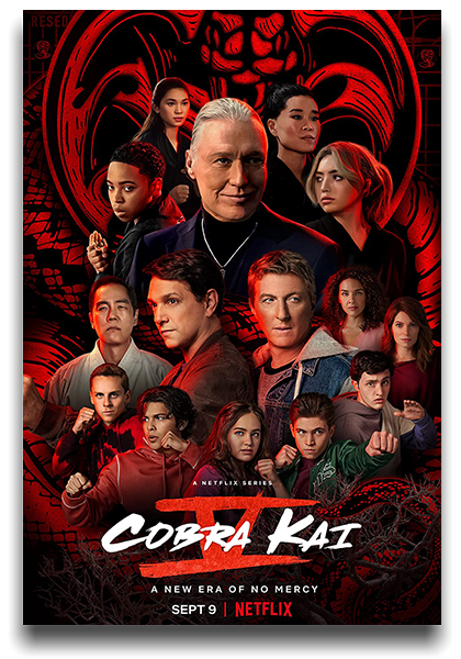 Кобра Кай / Cobra Kai / Сезон: 5 / Серии: 1 - 10 из 10 (Джон Харвитц, Хейден Шлоссберг, Джоэль Новоа) [2022, США, боевик, драма, комедия, HEVC, HDR10, Dolby Vision, WEB-DL 2160p, 4K] [Hybrid] MVO (HDrezka Studio) + MVO (AlexFilm) + Original + Sub (Rus, Eng, Deu, Ukr)