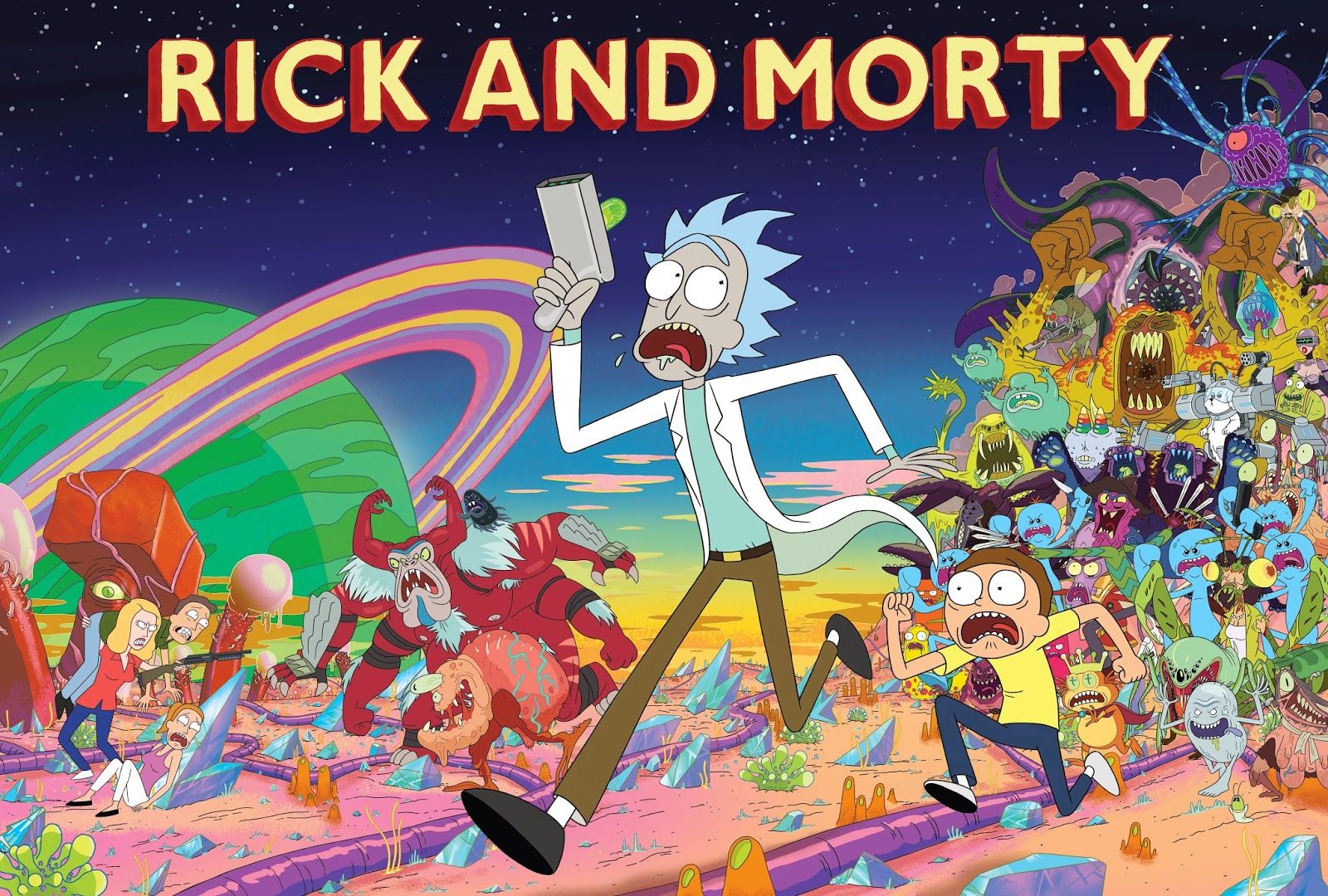 Рик и Морти / Rick and Morty / Сезон: 3 / Серии: 1 из 14 (Пит Мишелс, Брайан Ньютон, Джон Райс) [2017, США, Мультфильм, комедия, фантастика, BDRip 720p] VO (Сыендук) + Original Eng + Sub (Rus)